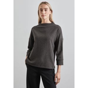 Blouse - Mélange - Jersey - Driekwart Mouw - Losse Pasvorm