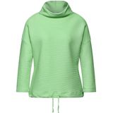 Broek - Gleam Green - Structuur-Look - Sjaalkraag