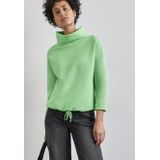 Broek - Gleam Green - Structuur-Look - Sjaalkraag