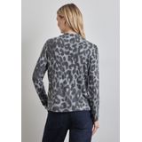 LTD QR Zacht bedrukt Turtle Neck Shirt, Echo Grey, 36