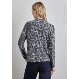Longsleeve - Echo Grey - Leopatroon - Zonder Capuchon - Lange Mouwen