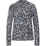 Longsleeve - Echo Grey - Leopatroon - Zonder Capuchon - Lange Mouwen