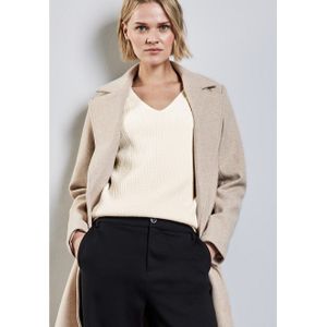 Gebreide Trui - Effen - Knitwear - Lange Mouw - Losse Pasvorm