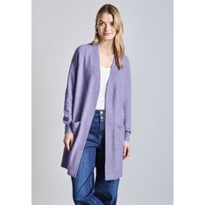 Cardigan - Viola - Met Zakken - Lange Mouwen - Ribboord