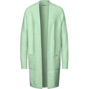 Gebreide Jas - Open Te Dragen - Katoenmix Met Stretchaandeel