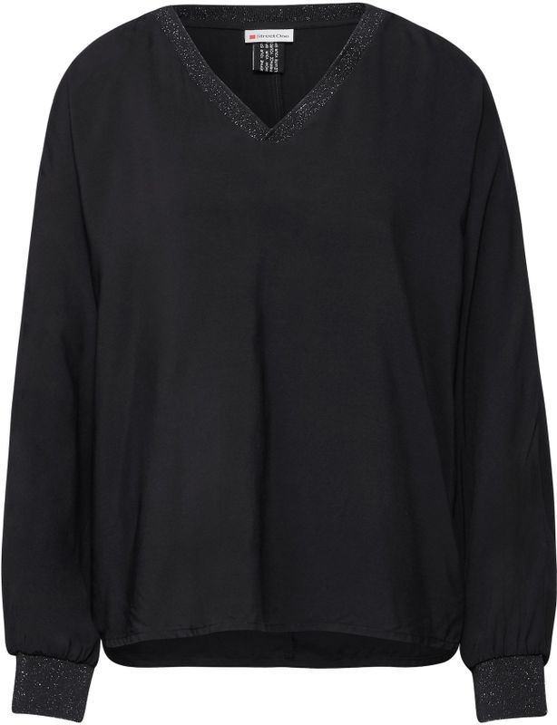 Street One - Dolman Blouse - V-hals - Zacht Viscose - Elegante Details