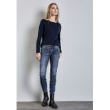 STREET ONE - Style York - Jeans - Mid Blue Wash - Five-Pocketsstijl