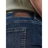 Jeans - Dark Blue Wash - Met Stretch - Riemlussen - Patches