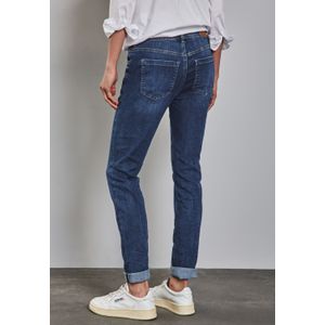 Jeans - Dark Blue Wash - Met Stretch - Riemlussen - Patches