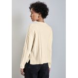 Street One - A303087 - Damestrui - Zacht Beige - Geribbelde Structuur