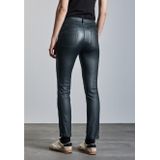 Street One Dames Broek met coating in Groen, in size: 34