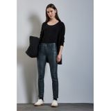 Street One Dames Broek met coating in Groen, in size: 34