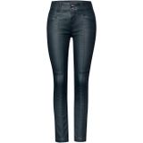 Street One Dames Broek met coating in Groen, in size: 34