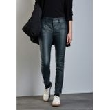 Street One Dames Broek met coating in Groen, in size: 34