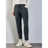 Street One - Damesbroek - Casual - Mid-Waist - Losse Pasvorm - Slanke Pijpen