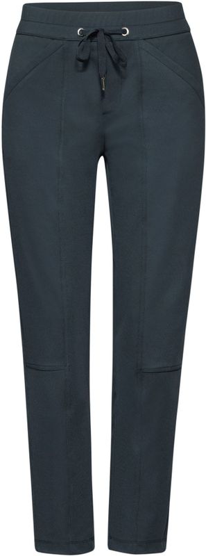 Street One - Damesbroek - Casual - Mid-Waist - Losse Pasvorm - Slanke Pijpen