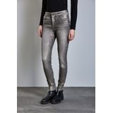 Street One Dames Gecoate jeans in Grijs, in size: 25