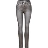 Street One Dames Gecoate jeans in Grijs, in size: 25