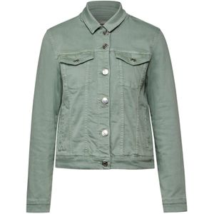 STREET ONE - Jeansblazer - Olive Washed - Met Zakken