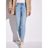 Jeans - York - Effen - Slimfit - Mid Waist - Lang/maxi