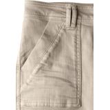 STREET ONE Cargo Jeans - Beige Washed - Stretch - Riemlussen - Patches