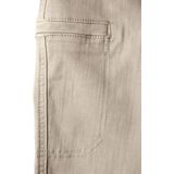 STREET ONE Cargo Jeans - Beige Washed - Stretch - Riemlussen - Patches