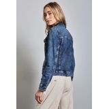 Street One - QR Denim-Jacket - Dames - Blauw - Denim