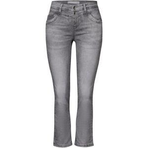 Street One, Dames, Jeans, Grijs, Maat: W24 L26 Katoen,
