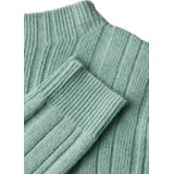 STREET ONE - Gebreide Trui - Sunlit Green Mel - Met Ribstructuur - Regular Fit