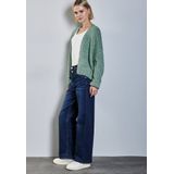 Street One - A253914 - Damesvest - Sunlit Green - Gebreid - Lange Mouwen