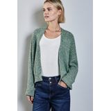 Street One - A253914 - Damesvest - Sunlit Green - Gebreid - Lange Mouwen