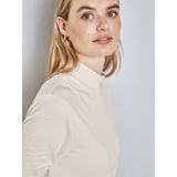 Street One Damesshirt met geplooide schouders, Lucid White, 34