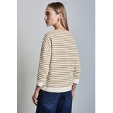 Street One - Gestreept T-shirt - Multicolor - Materiaalmix met Stretch