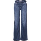 STREET ONE - Jeans - Mid Blue Soft Wash - Brede Pijpen - 28W / 30L