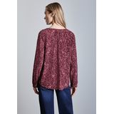 STREET ONE - Blouse - Pitaja Roze/Wijnrood/Wit