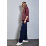 STREET ONE - Blouse - Pitaja Roze/Wijnrood/Wit