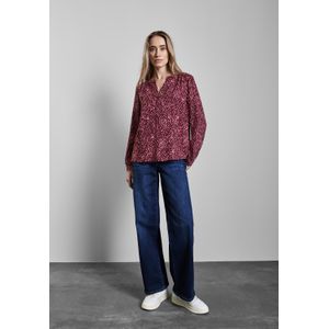 STREET ONE - Blouse - Pitaja Roze/Wijnrood/Wit