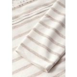 Street One - Gestreept Shirt - Beige - Dames - Met Folieprint