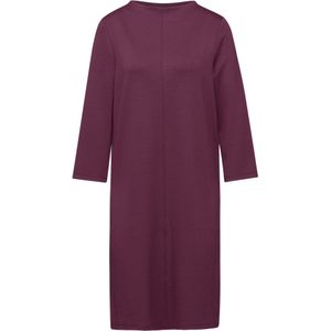 Knielange T-shirt-jurk, Mulberry Red, 44