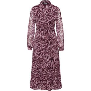 Jerseyjurk - Grafisch Patroon - Zacht Vallend - Lange Mouwen - Hemdkraag