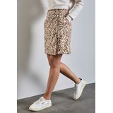 Street One Paperbag velours rok voor dames, Honey Zand, 36
