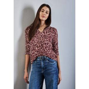 Street One - Bedrukt Overhemd - Rood - Grafisch Patroon