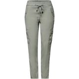 Street One Dames Cargo broek in Groen, in size: 32