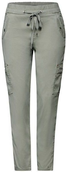 Street One Dames Cargo broek in Groen, in size: 32