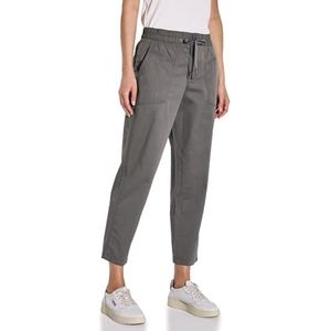 Street One - Bonny - Cargobroek - Grijs - Loose Fit met Elastische Tailleband