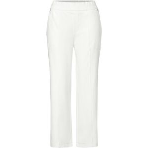 Street One Dames Straight Legs 7/8 twill broek in Wit, in size: 32