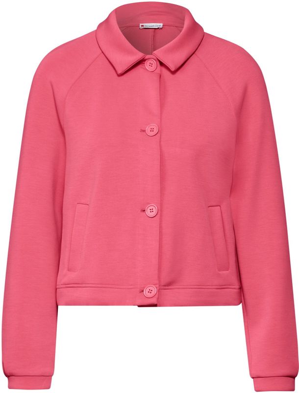 STREET ONE Sweatjacke, im Silk-Look