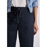 Street One Dames Cargo look broek in Blauw, in size: 32