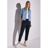 Street One Dames Cargo look broek in Blauw, in size: 32