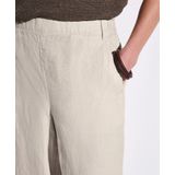 Street One Dames Wide Legs linnen broek in Beige, in size: 32